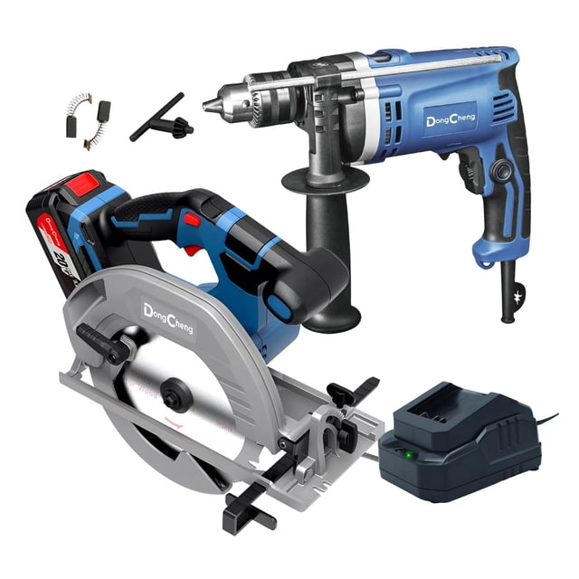 Kit Sierra Circular Inalámbrica 7 1/4' +Rotomartillo 710w Dc