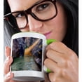 thumbnail image 2 of 3drose, Utah, Zion National Park - the Narrows of the Virgin River., 11oz Two-tone Green Mug, 2 of 6