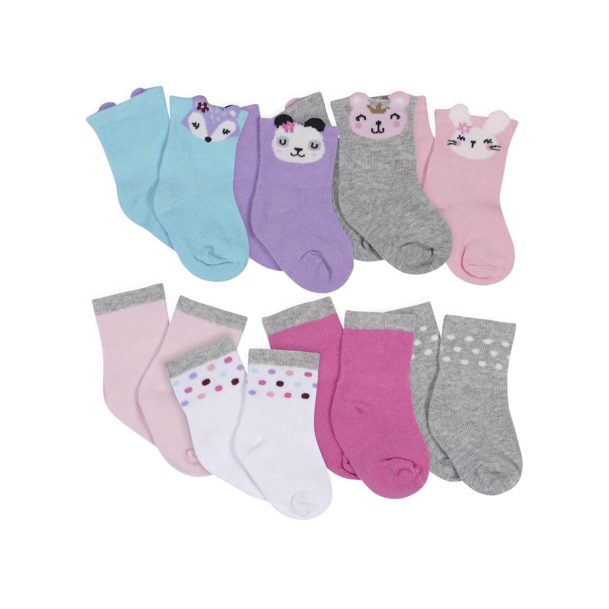 baby cream frilly socks