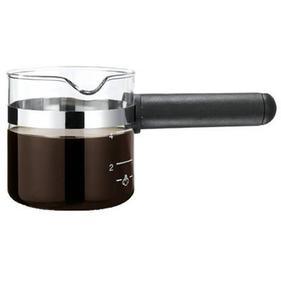 Carafe Medelco de vidrio transparente de 1 litro para cafeteras espresso