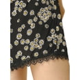 thumbnail image 7 of REFINED ATTIRE Juniors Floral Printed Lace Trim Elastic Waist Shorts, 7 of 7