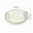 thumbnail image 7 of SOFE 16" Farmhouse Oval Wood Tray, White Distressed Serving Tray with Carved Handles, Serving Tray Decorative and Rustic Candle Holder Tray, Coffee Table Tray Centerpieces for Dining Room/Kitchen, 7 of 7
