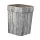 thumbnail image 5 of Papelera portátil cuadrada estilo granja decorativa gris, 5 of 9