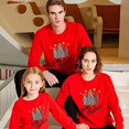 thumbnail image 1 of Matching Family Christmas Tree Print Long Sleeve Sweatshirt Casual Pullover Tops, 1 of 8