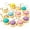 12pcs, variant on Mini Dumpling Squishy Keychain: Crisp Sound & Glow, Mini Dumpling Squishy Fidget Clicker