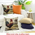 thumbnail image 4 of ZFLMY Cute Chicken Pillow Case Cushion Cover  Cartoon Farm Animals Throw Pillow Cover Vintage Wood Decor Decorative Throw Pillowcase for Sofa Home Decor Cushion Case 20x20in, 4 of 5