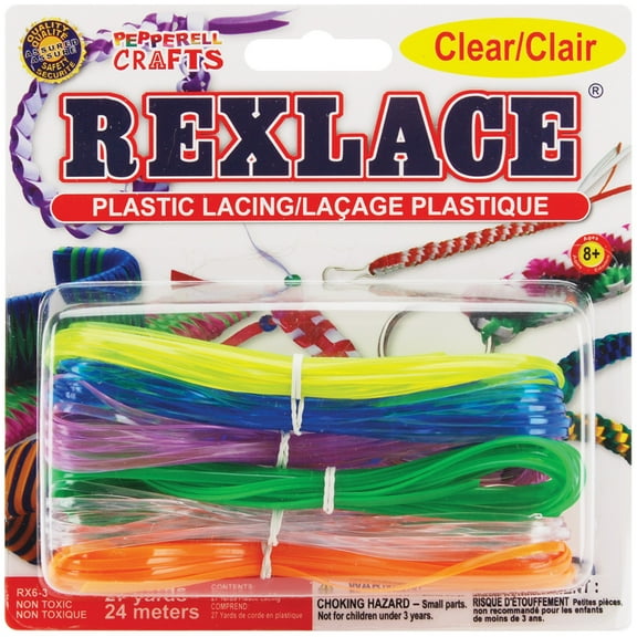 Rexlace Plastic Lacing 27yd-Clear