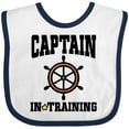 thumbnail image 3 of Inktastic Captain in Training Boys or Girls Baby Bib, 3 of 4