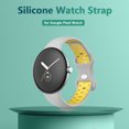 thumbnail image 3 of Correa de reloj de silicona engrosada Correa de reloj impermeable para Google Pixel Watch Universal Accesorios Electrónicos, 3 of 5