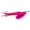 Hot Pink Blade & Sleeve, variant on Mepps Flying C In-Line Spinner, 4 3/4in, 7/8 oz, Treble Hook, Hot Orange Blade &