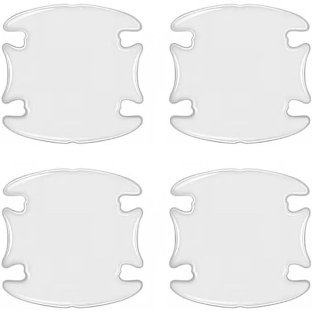 4 Uds. Adhesivo para manilla de puerta de coche, película protectora antiarañazos para manilla de puerta de coche, Protector de copa para manilla de puerta de coche (transparente)