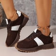 thumbnail image 3 of HEWUQI Women's Platform Walking Tennis Shoes Cushioned Arch Support Breathable Sneakers Non Slip Comfortable Footwear for Gym Daily Wear Brown Size 6, 3 of 6
