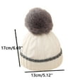 thumbnail image 4 of Lilgiuy Baby Beanie Hats Toddler Winter Hat Knitted Infant Beanies for 0-12 Months Girls Boys Novelty Pom Pom Hats, 4 of 4