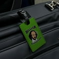 thumbnail image 4 of William Bakespeare Shakespeare Getting Baked Funny Humor Rectangle Leather Luggage Card Suitcase Carry-On ID Tag, 4 of 8