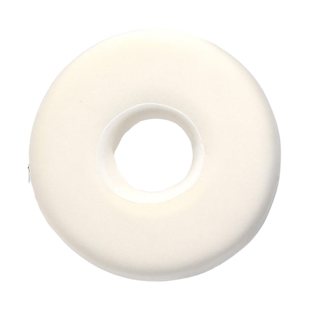 Almohada para perforación de orejas, protector de orejas, poliéster, cómoda, fácil de limpiar y extraíble. redondo blanco