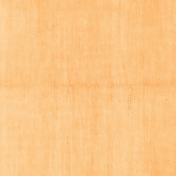 Ahgly Company Indoor Square Solid Orange Modern Area Rugs, 7' Square