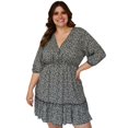 thumbnail image 1 of Vestido Talla extra Roman Fashion 4284 negro flor 42, 1 of 6