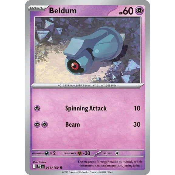 Pokemon Journey Together Common Beldum #61
