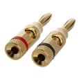 thumbnail image 3 of Cmple - 1 PAIR OF High-Quality Copper Speaker Banana Plugs - Open Screw Type, 3 of 3