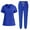 Blue, variant on 2025, Scrubs for Women Set, Stretch V-Neck Scrub Top & Jogger Pant Nursing Uniforms Scrubs Sets Breathable Casual Outfits, Women's Medical Scrub Sets, DEU3939
