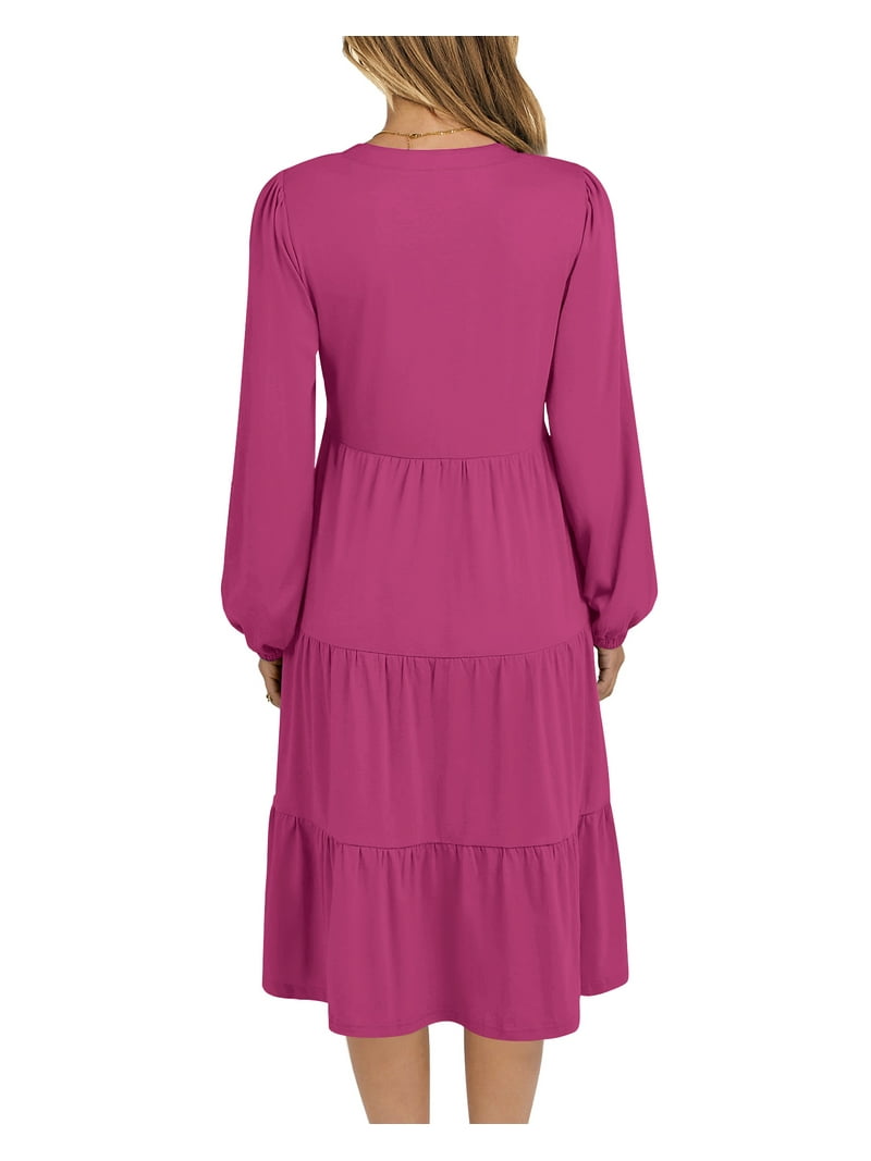 loose fall dresses Linen Autumn Maxi Dress