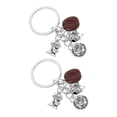 thumbnail image 6 of TABLZONE Coffee Bean Keychain Set, 2 Pieces Zinc Alloy and Plastic, Perfect Gift for Coffee, 6 of 8