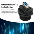 thumbnail image 4 of Enchufe USB 3.0, Carcasa PBT Resistente A Explosiones, De Conexión Robusto, Conector Hembra Doble USB 3.0 Para Iluminación Exterior, 4 of 7