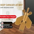 thumbnail image 5 of Clearance Hardware door stopper under $7,Portable Door Lock For Travel Devices Additional Aafety And Privacy Door Locker For Home 2PC, 5 of 5