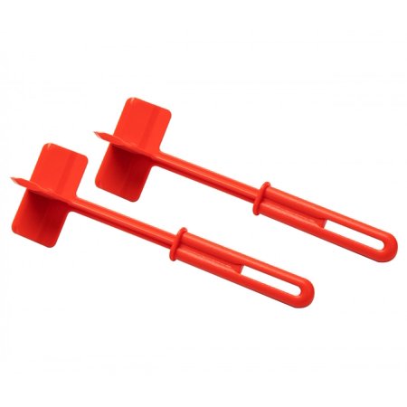 Mind Reader 2 Pack Meat Chopper Spatula Heat Resistant Kitchen Tool Light Red