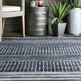 thumbnail image 4 of Saige Modern Trellis Fringe Indoor/Outdoor Area Rug, 4 of 4