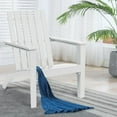 thumbnail image 3 of Indoor/Outdoor Acacia Wood Adirondack Lounge Armchair - White, 3 of 3
