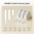 thumbnail image 2 of NIIMBOT 6 Rolls Labels for D11/D110/D101 Label Printer, Thermal Labels 12x40mm/2 Rolls, 12x 75mm/2 Rolls, 12 x 109mm/2 Rolls, for for Home Office School, 2 of 6