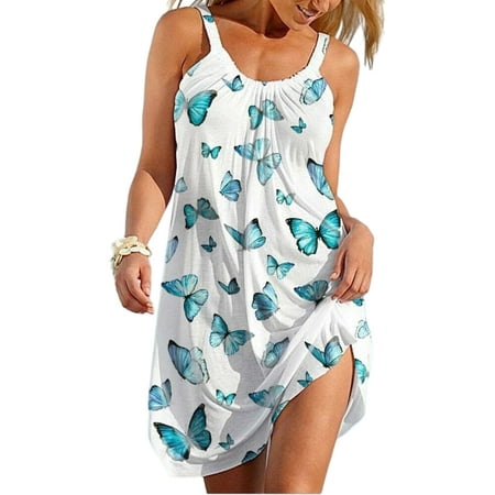 

Women s Casual Nightshirt Nightgown Sleeveless Short Dress Boho Tank Dress Sleepwear