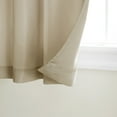 thumbnail image 2 of TOWN & COUNTRY BASICS Cabana Solid Heavyweight Indoor Outdoor Curtains, Light Filtering Opacity with Grommet Top, Water Repellent, 2-Pack Set, 54"x144", Taupe, 2 of 10