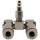 thumbnail image 4 of Air Hose Connector 2 Way Air Hose Splitter 1/4 in Accessories Fittings Swivel 360 Deg, 4 of 5