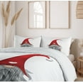 thumbnail image 6 of Ambesonne Gnome Duvet Cover Set, Finnish Creature Folklore, Queen, Ruby Pale Grey, 6 of 6
