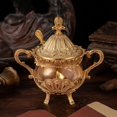 thumbnail image 1 of Elegant European-Inspired Ceramic Sugar Bowl with Golden Peacock Pattern - Creative & Stylish Seasoning Jar for Kitchen, Dining Table & Restaurants - Durable, Easy-to-Clean Daily Use Condiment, 1 of 5