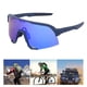 thumbnail image 5 of Gafas de sol para ciclismo, lentes con soporte para la nariz, ajustables, a prueba de viento, a prueba de arena, a prueba de rayos UV, gafas deportivas con montura negra, 5 of 14