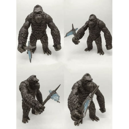King Kong PVC Action Figure 6.5" Black Gorilla Model High Detail w/ Battle Axe
