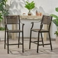 thumbnail image 5 of Seamus Outdoor 29" Aluminum Barstools, Set of 2, Copper, 5 of 5
