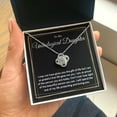 thumbnail image 2 of Personalized Unbiological Daughter Gift, Adopted Daughter, Stepdaughter Gift, Bonus Daughter, White Gold Cubic Zirconia Necklace for Bonus Daughter, 2 of 8