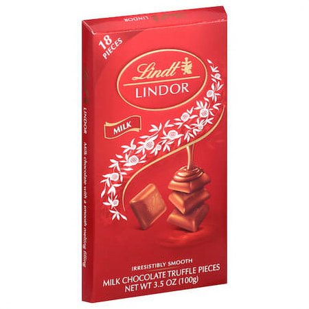 Lindor Chocolate Truffle Milk Chocolate  3.5 Ounces  144 Per Case