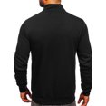 thumbnail image 4 of Langwyqu Spring Fall Men Long Sleeve Zipper Cardigan Hoodies With Pocket, 4 of 5