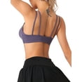 thumbnail image 3 of INSPIRE CHIC Women's Full-Coverage U Back Fitness Sports Bras Fixed Padded Cup Underwear XL Purple, 3 of 5