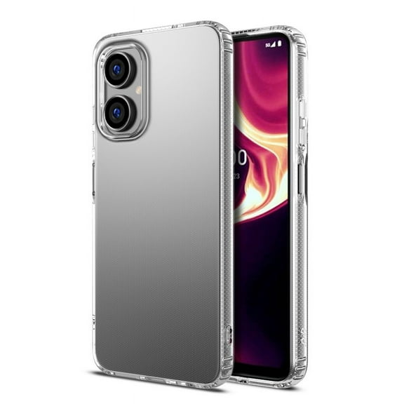 Transparent Clear Series Candy Skin Cover Slim Fit Rubber Gel Gummy Silicone TPU Case for Boost Celero 5G (2024) - Clear
