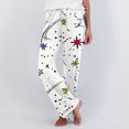 thumbnail image 2 of Jamicy Pajamas Bottoms for Women Comfortable Casual Cartoon Printed Pajama Pants Women's Home Wear Pajama Long Pants Halloween Gifts, 2 of 6