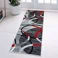 thumbnail image 3 of Luxe Weavers Geometric Gray Swirls 2x8 Modern Abstract Runner Rug Carpet, 3 of 7