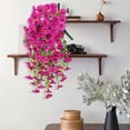 thumbnail image 4 of Elainilye 6Pcs Artificial Vines, Morning Glory Hanging Plants, Plastic Climbing Vines with Hooks, for Patio Decor, Wedding Arch Greenery, Balcony Gardens, Indoor Vertical, Porch Decor, 4 of 5