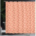 thumbnail image 3 of Ambesonne Floral Shower Curtain, Pastel Chamomiles Leaves Art, 69"Wx75"L, Dark Peach Pastel Yellow, 3 of 4