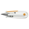 thumbnail image 5 of Fiskars 5" Scissors Craft Thread Snips, Ambidextrous, Stainless Steel, White, 5 of 8